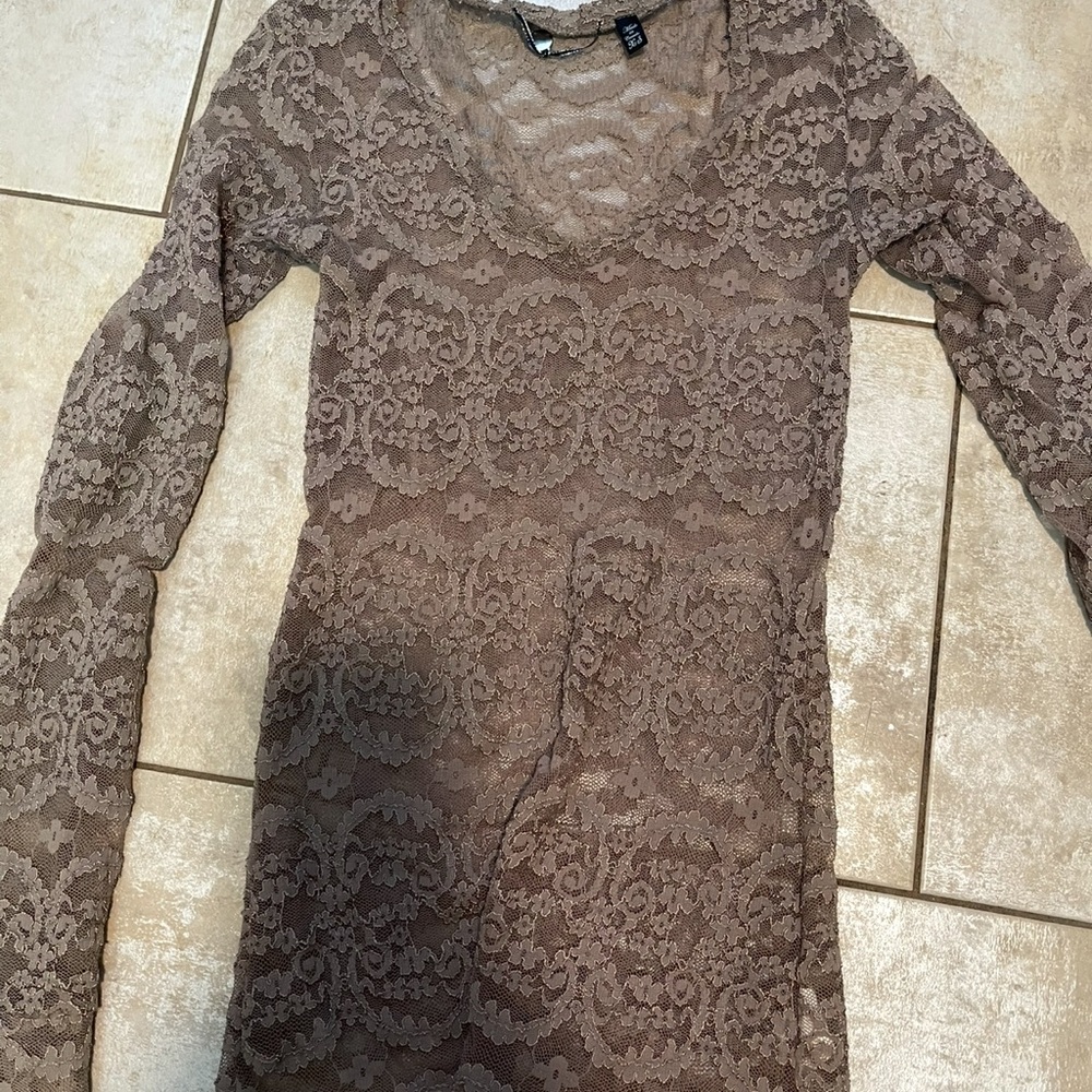 Elegant Lace Long Sleeve Dress